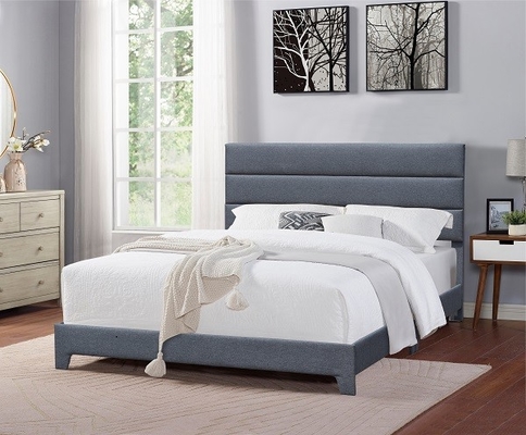 Rey moderno Size Upholstered Platform acuesta con altura ajustable del cabecero