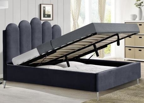 Cama modificada para requisitos particulares al por mayor del almacenamiento de la elevación de gas del marco de la cama del tamaño de la reina de la manufactura