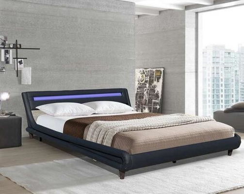 ODM resistente para arriba tapizado ligero del OEM del rasguño de la cama de la imitación de cuero de lujo clásica