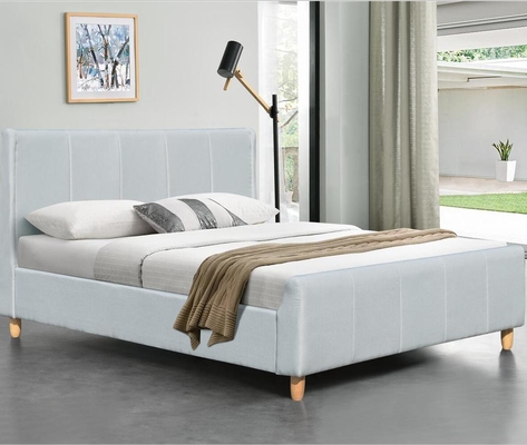 Marco tapizado simple adaptable de la cama de la plataforma con el estribo