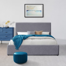 Muebles de lino del dormitorio del marco de rey Size Ottoman Bed del OEM