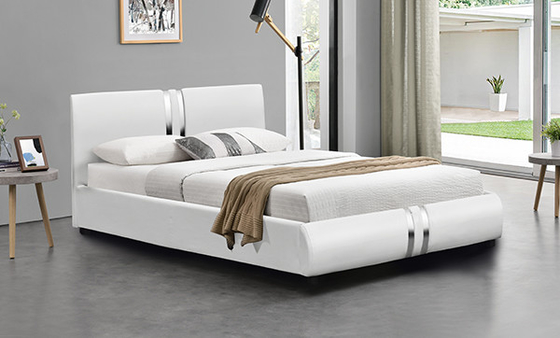 Cama tapizada los 6ft de la imitación de cuero
