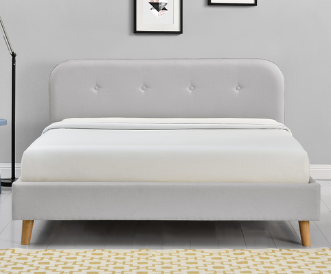 El ODM empenachó la cama de plataforma tapizada de la reina el 140x200Cm simple moderno