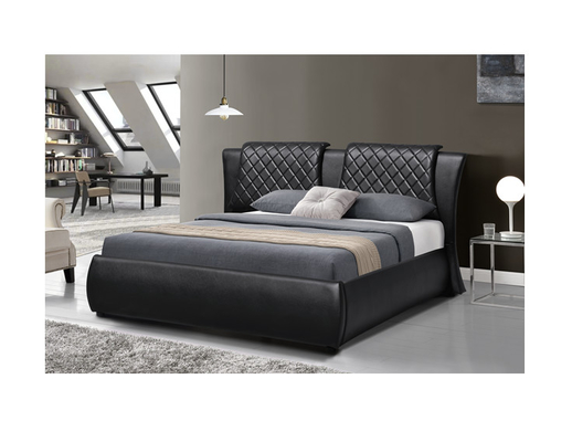 Cama de la imitación de cuero del doble de Bendwood de la madera contrachapada con la certificación del CE del almacenamiento