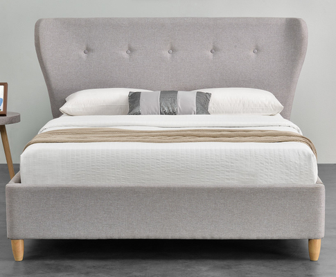El marco tapizado simple de la cama de la madera contrachapada con el cabecero de los oídos fácil monta