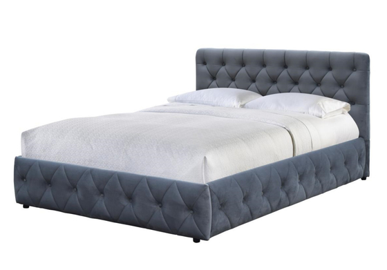 El terciopelo de la felpa tapizó la cama gigante del almacenamiento del marco de la cama del otomano para el dormitorio