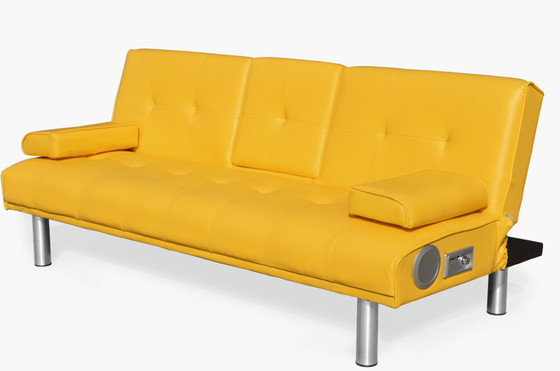 Sofá plegable amarillo cama sala de estar de estilo europeo