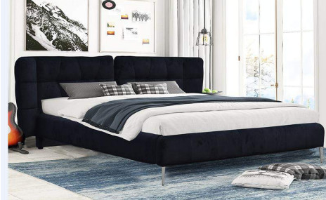 Longevidad tapizada tela adaptable de rey Bed Frame de la madera contrachapada del terciopelo