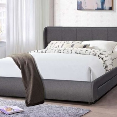Cama cómoda del cabecero de la cama moderna de rey Size Upholstered Platform
