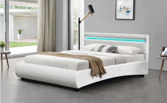 Tamaño King Led Revestimiento de cama con tapicería colores opcionales con comoditybale dormir BSCI