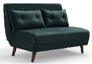 BSCI durable Sofa Bed Single With plegable 4 pies de madera y alta espuma de la resistencia
