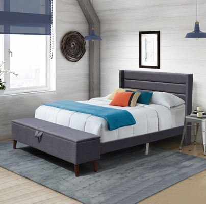 Cama de almacenaje gris de espalda sólida con rebanada confortable para dormir FSC