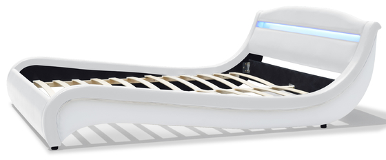 Es bueno para la salud de la cintura y permite que la cama tapizada LED brille