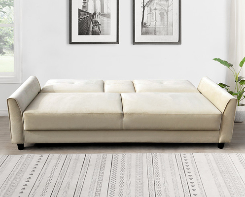 Sofá plegable cama reina, Sofá plegable portátil cama fácil de almacenar, blanco