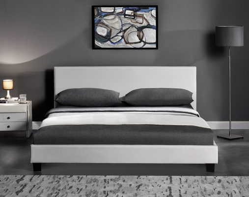 Cama de cuero de poliestireno de diseño simple de Morden