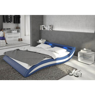 Cama tapizada LED de forma especial que puede mejorar la calidad de su sueño