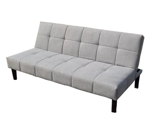 Sofá cama plegable gris, pequeño sillón de sofá asiento con reposabrazos para espacios de vida compactos