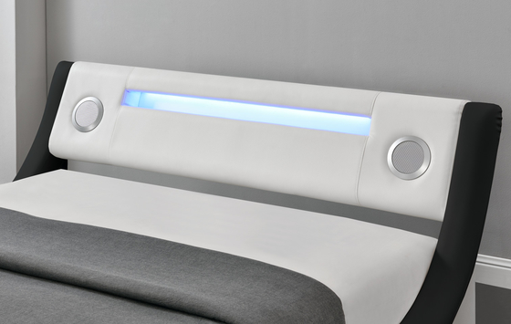 Color opcional espalda blanda de cuero falso cama cómoda para dormir CE