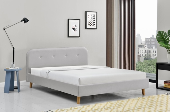 Pies de madera de cama tapizada niños