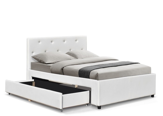 Tamaño doble de la cama de Sunny Modern Faux Leather Storage con el OEM de los cajones