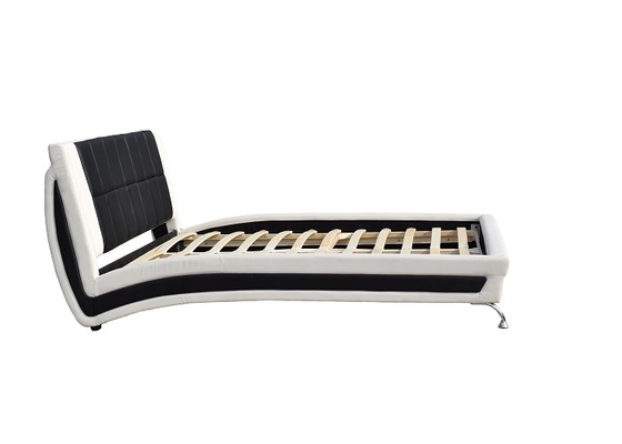 Muebles dobles del dormitorio del tamaño del marco de cuero de la cama de rey Upholstered Platform Faux
