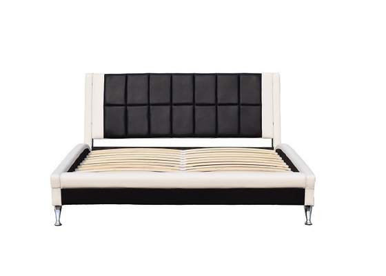 Muebles dobles del dormitorio del tamaño del marco de cuero de la cama de rey Upholstered Platform Faux
