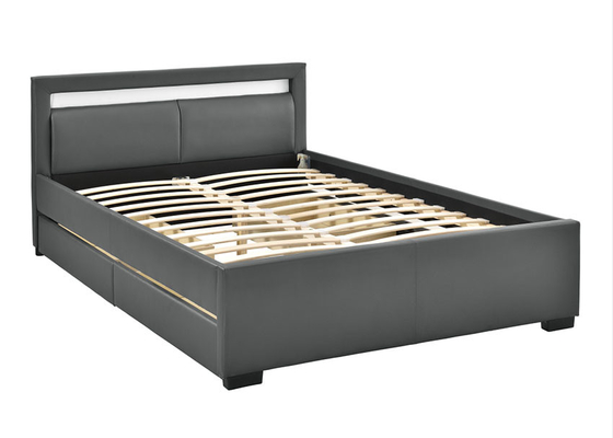 plataforma tapizada preparación de rey Size Big Cupboard del marco de la cama de la madera contrachapada del 150x190cm