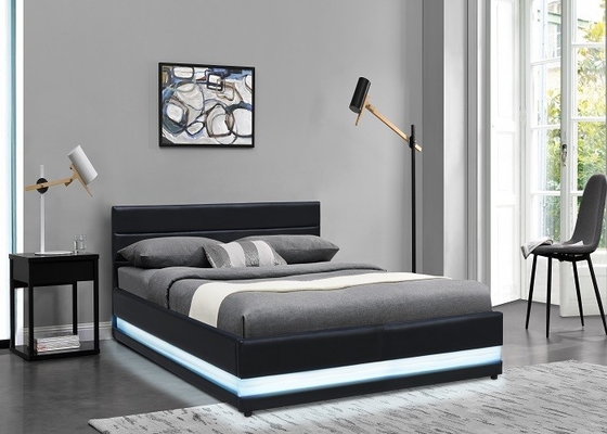 Cama EN1725 Sunny Home Furniture Black del almacenamiento de la elevación de gas del estilo de Europa