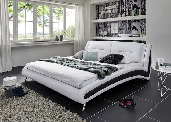 Muebles curvados reales del dormitorio de rey Size Bed Set de la obra clásica de lujo de Ottoman