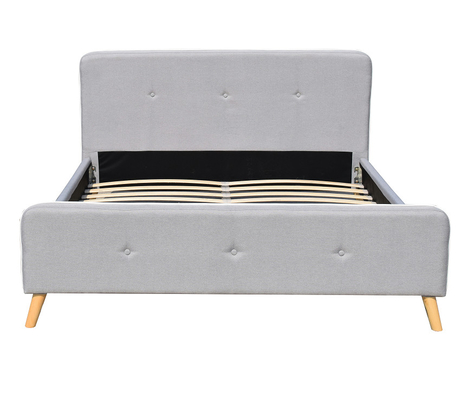 Los niños modificados para requisitos particulares tapizaron el botón de la cama empenachado con la tela Grey Easy Assemble ligero