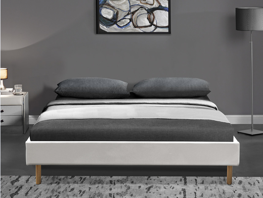 Cuero contemporáneo el 140x190Cm de rey Assemble PU de rey Upholstered Platform Bed