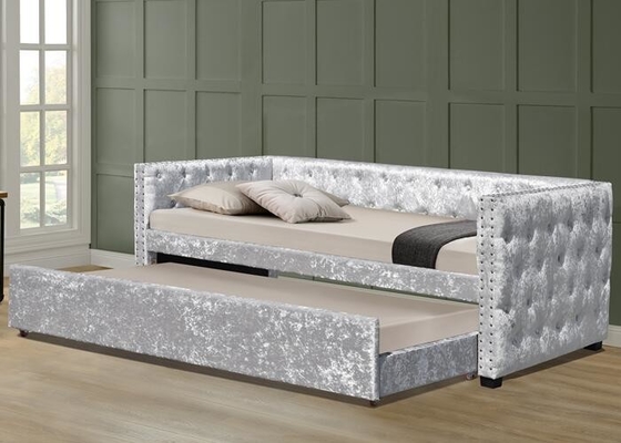 Daybed tapizado terciopelo de la ruedecilla del agolpamiento