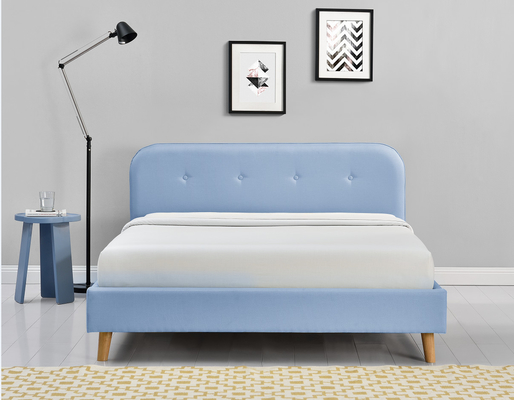 El ODM empenachó la cama de plataforma tapizada de la reina el 140x200Cm simple moderno