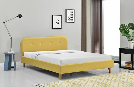 El ODM empenachó la cama de plataforma tapizada de la reina el 140x200Cm simple moderno