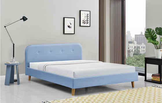 El ODM empenachó la cama de plataforma tapizada de la reina el 140x200Cm simple moderno