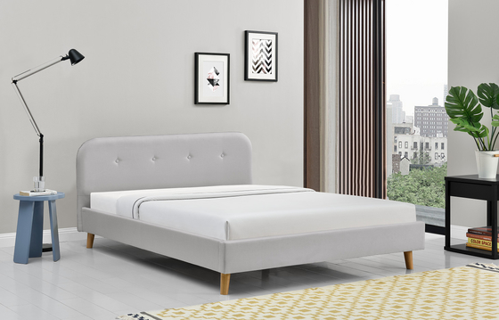 El ODM empenachó la cama de plataforma tapizada de la reina el 140x200Cm simple moderno