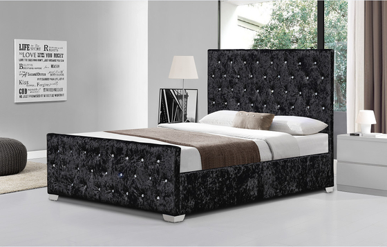 BSCI tapizó el marco de la cama con Diamond Headboard European Style Customized