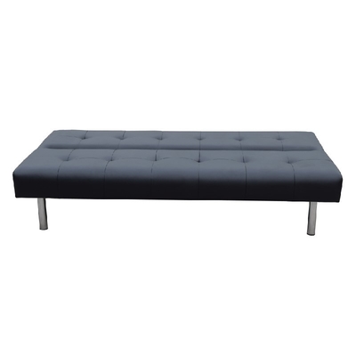 Descapotable sin brazos, Sofá con asiento, Cama con cama, Sofá Futon de PU moderno