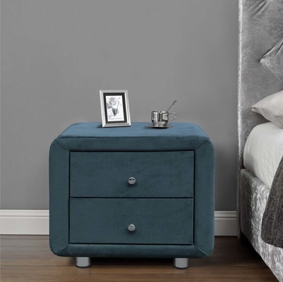 Pequeño cajón Nightstand de la tela de la madera contrachapada del almacenamiento de la mesita de noche nórdica de encargo