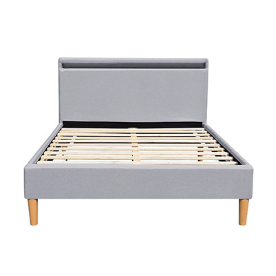 Stanlake Grey Light Up Bed Frame con el cabecero el 140x200cm el 160x200cm el 180x200cm