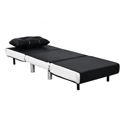 ODM del OEM de la tela de la PU de Sofa Bed del tamaño de la esquina del terciopelo solo