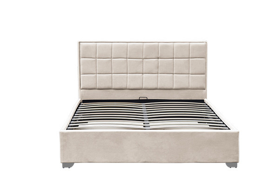Marco beige el 120x200cm el 140x200cm el 160x200cm el 180x200cm de la cama del almacenamiento de Ottoman del terciopelo de Horwood