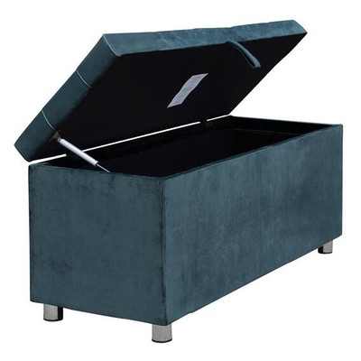 Almacenamiento plegable Ottoman de la tela