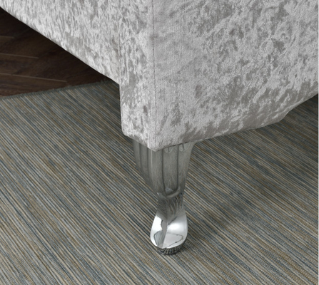 Astilla copetuda Crystal Button European Style de la pelusa de la cama del almacenamiento del tamaño de lujo de Duble