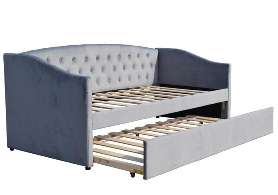 Forma tapizada gemela copetuda de Cruve del Daybed de la ruedecilla